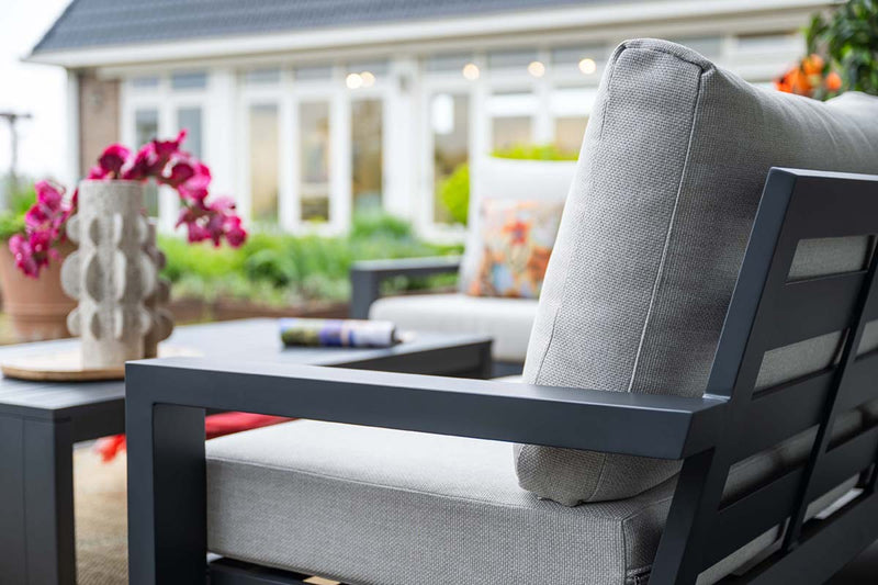 Loungeset Geneva | Zwart/Sand