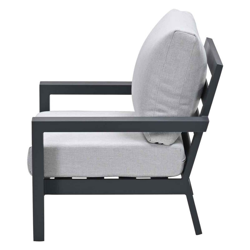 Loungestoel Geneva | Antraciet/Sand