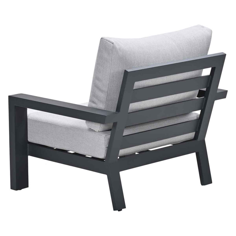 Loungestoel Geneva | Antraciet/Sand