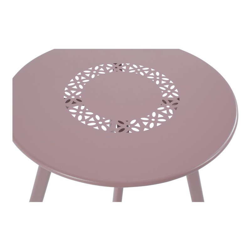 Bijzettafeltje Dali ø50x45cm roze