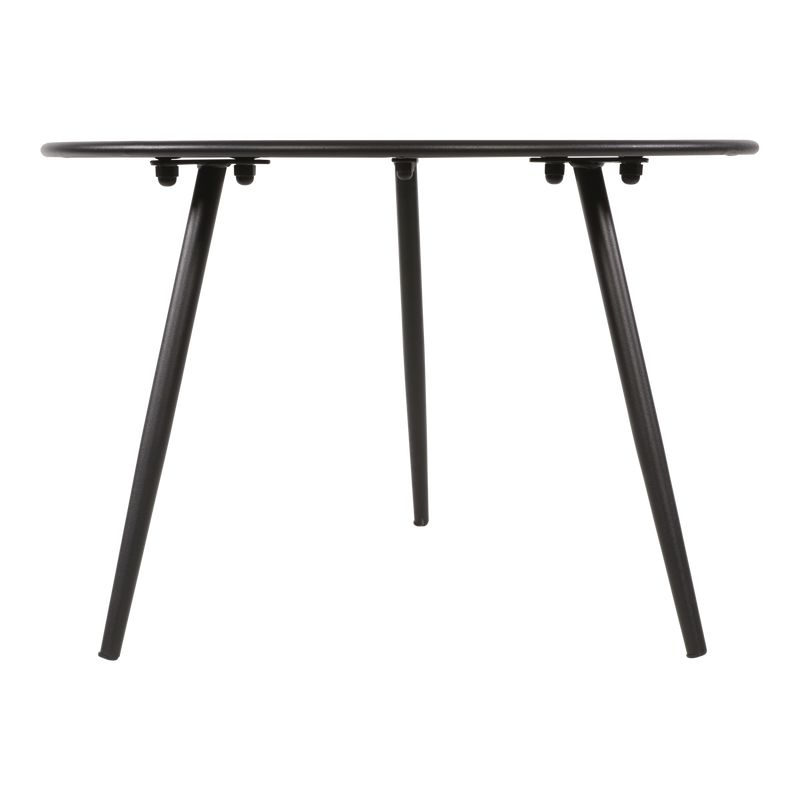 Bijzettafeltje Rafael metaal zwart Ø45x35cm