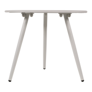 Bijzettafeltje Rafael metaal wit Ø45x35cm