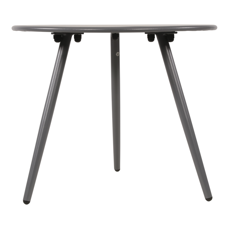 Bijzettafeltje Rafael metaal blueberry grey Ø45x35cm