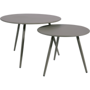 Bijzettafeltje Rafael metaal blueberry grey Ø60x41cm