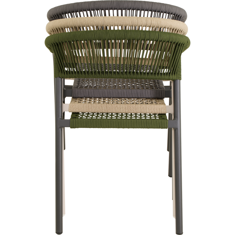 Stapelstoel Nagano groen