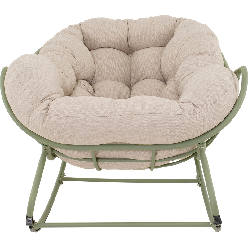 Schommelstoel Cozy aluminium beige