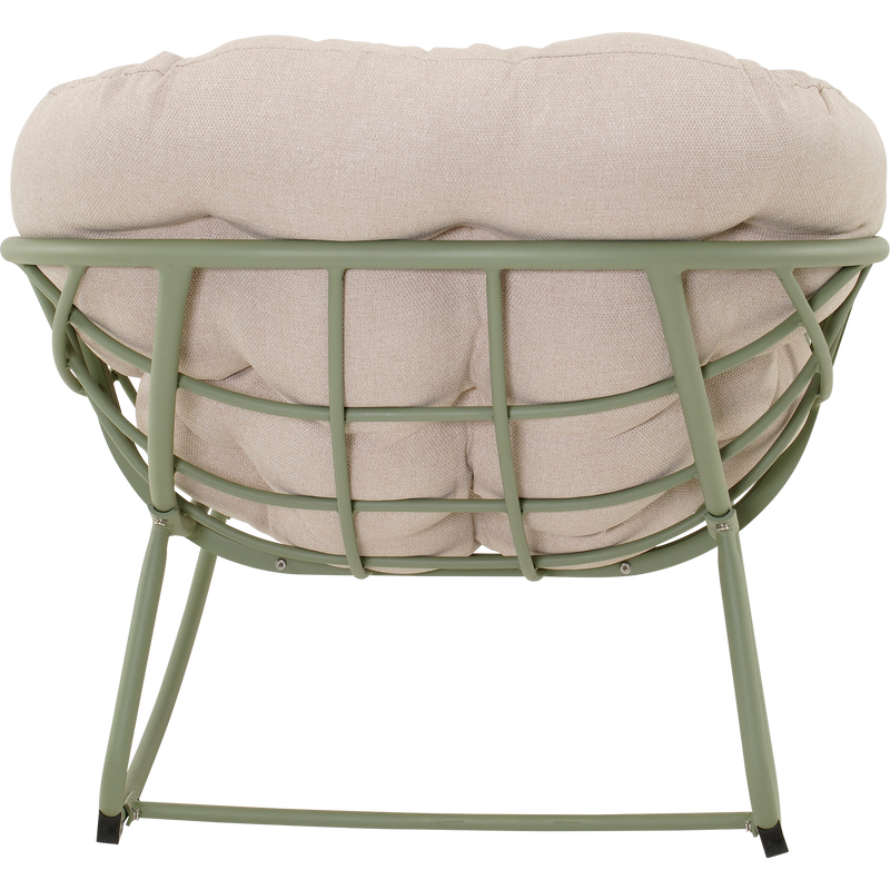 Schommelstoel Cozy aluminium beige