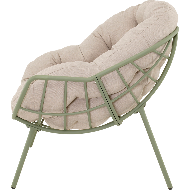 Relaxstoel Cozy aluminium beige