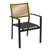 Stapelstoel Vitolini Rope geel