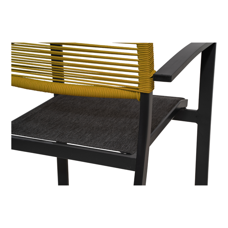 Stapelstoel Vitolini Rope geel