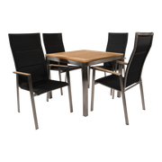 Tafel Marmaris RVS 90x90cm