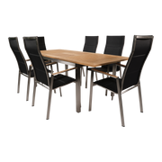 Uittrektafel Marmaris RVS 152/210x90cm