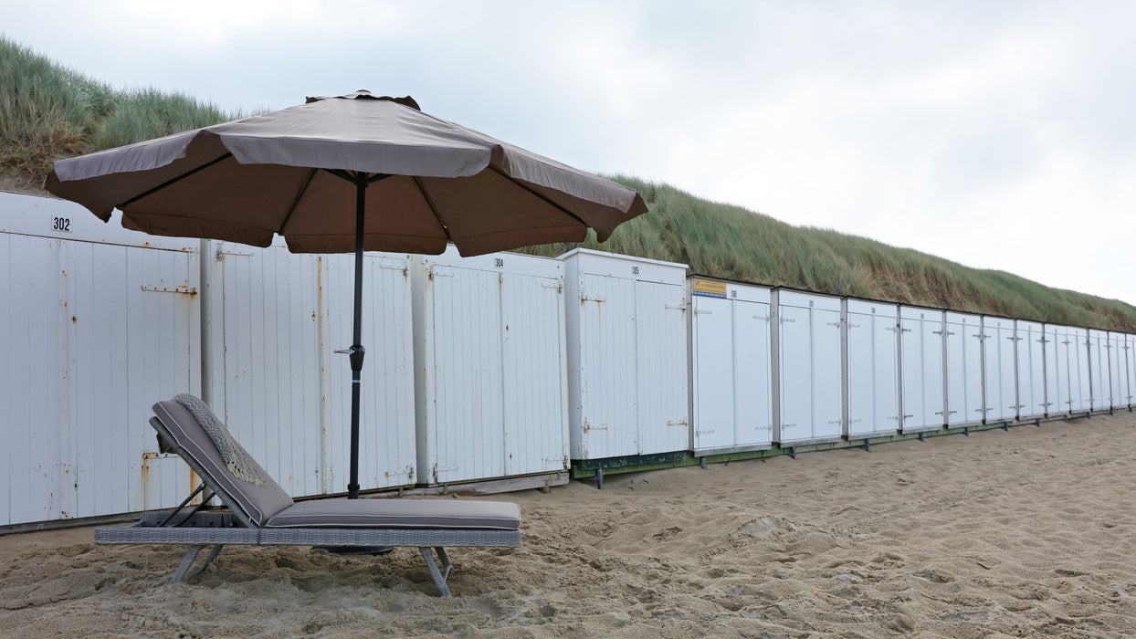 Parasol Libra taupe Ø3,5mtr