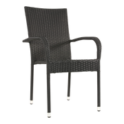 Stapelstoel Corona zwart