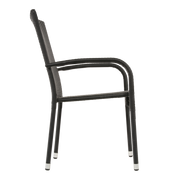 Stapelstoel Corona zwart