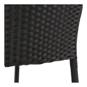 Stapelstoel Corona zwart