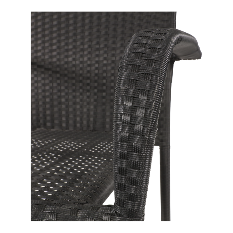 Stapelstoel Corona zwart