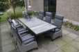 Tafel Castilla Negro met kruispoot  243x103cm