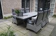 Tafel Castilla Negro met kruispoot  243x103cm