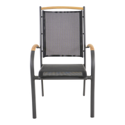 Stapelstoel Monza zwart