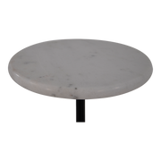 Bijzettafel marmer wit Ø30x60cm
