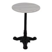 Bijzettafel marmer wit Ø30x40cm