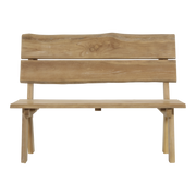 Bank teak boomstam 130cm