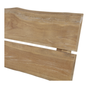 Bank teak boomstam 130cm