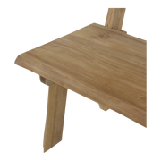 Bank teak boomstam 130cm