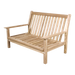 Loungebank teak 124cm, incl. kussen