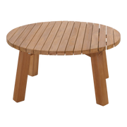 Lounge table teak ø80x40cm