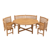 Tafel teak ø180x75cm