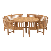 Tafel teak ø180x75cm