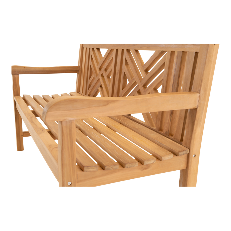 Bank teak Cross 150cm