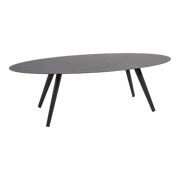 Tafel Mojito Ceramic Negro ovaal 240x110cm