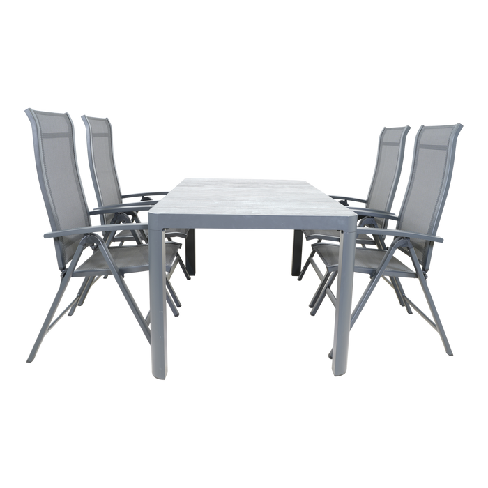 Tafel Castilla 2.0 Negro 160x90cm