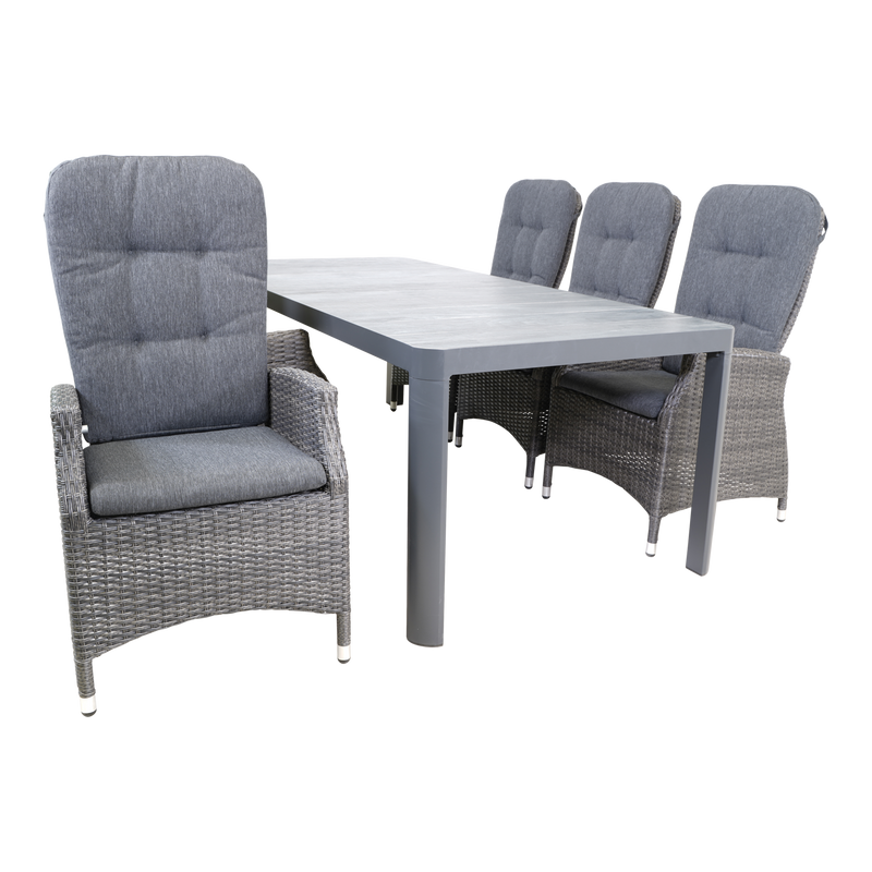 Tafel Castilla 2.0 Negro 220x100cm