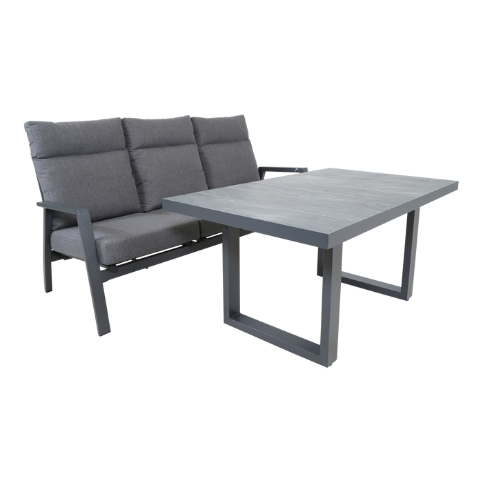 Lounge tafel hoog Prato 2.0 Negro 140x85cm