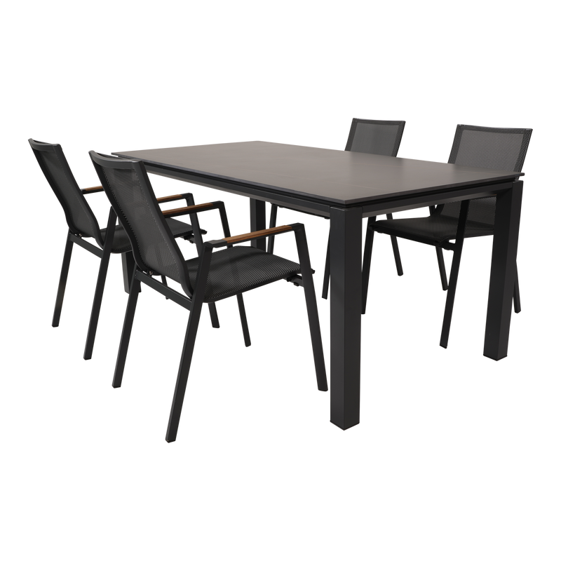 Tafel Monaco Negro 180x90cm