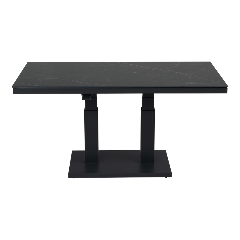 Loungetafel verstelbaar Monte Carlo Negro 140x80cm