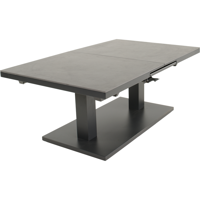 Uittrektafel verstelbaar Geneva  140/180x85x54/75,5cm