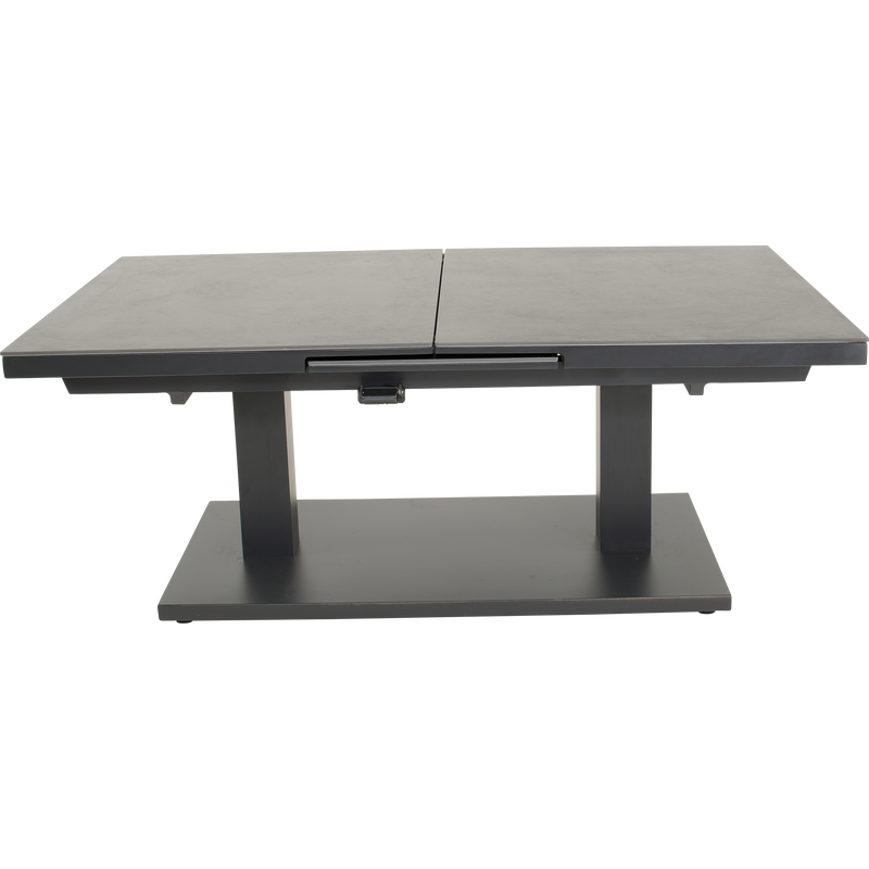 Uittrektafel verstelbaar Geneva  140/180x85x54/75,5cm