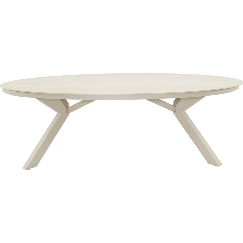 Lounge/Dining tafel Davos Crema  ovaal 220x120cm