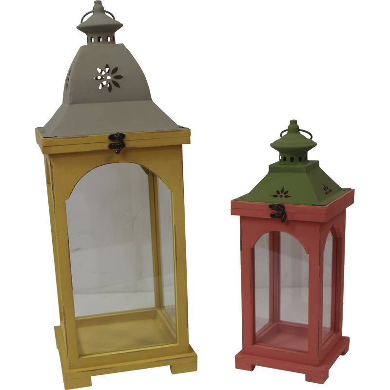 Windlicht Ibiza IV hout, S/2