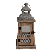 Windlicht Letland hout, S/2