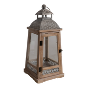 Windlicht Letland hout, S/2