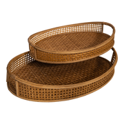 Dienblad Ovi naturel, S/2