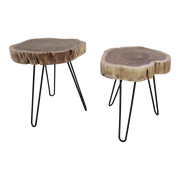 Houten bijzettafeltje Dylan, S/2