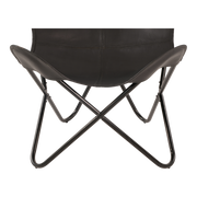 Vlinderstoel Buffalo, zwart