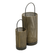 Kaarsenhouder Noah groot goud ø18x48cm